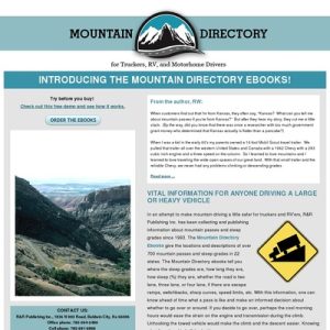 Mountain Listing: A Recordsdata for Truckers, RV and Motorhome Drivers