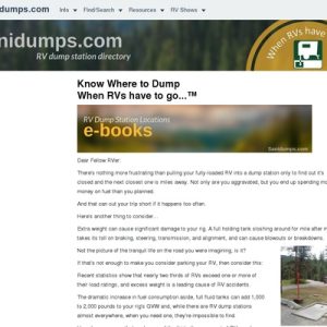 Know where to dump when your RV has to hotfoot…