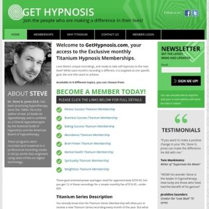 Titanium Hypnosis Memberships by Steve G. Jones