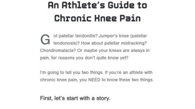An Athlete’s Handbook to Continual Knee Distress
