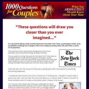 1000 Questions For Couples by Michael Webb relationship expert